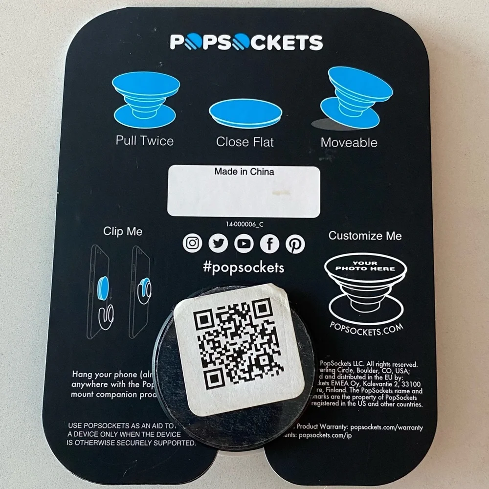POPSOCKETS “Does This Ring Make Me Look Engaged?” White popsocket grip & stand
